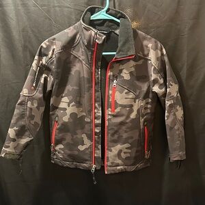 Snozu Kids Camouflage Jacket with Red Accents
